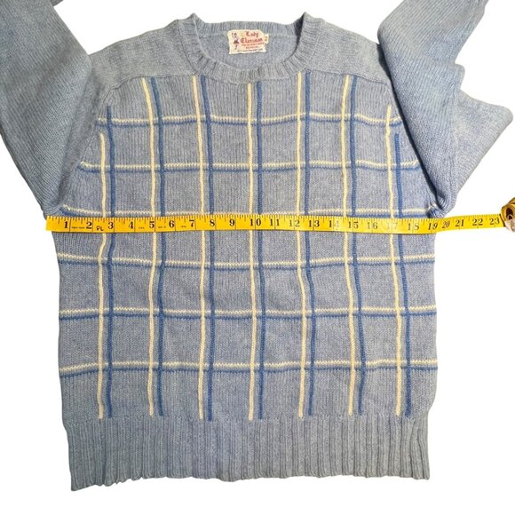 Vintage 100% Scottish Shetland Wool Lady Clansmen Grandma Preppy England Sweater - Picture 5 of 9